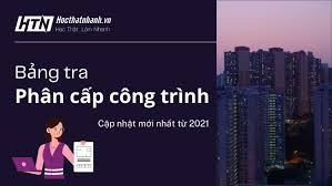 Bảng tra] Phân cấp công trình xây dựng mới nhất 2021 - Học Thật Nhanh