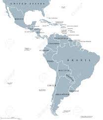 Chile and equador are the only two countries in south the baniwa people live around the border areas of brazil, venezuela, and columbia as well as along. Latin America Countries Political Map With National Borders Royalty Free Cliparts Vectors And Stock Illustration Image 63568308