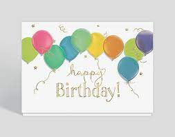 Birthday card, card for him, january and february gift, for son , balloons card, handmade card, greetings cards. Floating Balloons Birthday Card 303961 The Gallery Collection