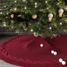 Maybe you would like to learn more about one of these? 120cm Christmas Tree Skirt Knitting Red Frame Tree Rug Skirt New Year Gifts Merry Christmas Decoration For Home Party Navidad From Gyposphila 26 95 Dhgate Com