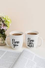 Let them know how much you care with the i love you more than. coffee mug. Love You More Mug Set Francesca S