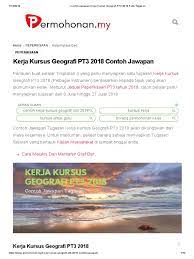 Jawapan tugasan geografi tingkatan 3 konsep, takrifan, contoh? Contoh Jawapan Kerja Kursus Geografi Pt3 2018 Folio Tugasan