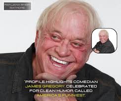James Gregory is a renowned American comedian known for his clever  storytelling and clean, family-friendly humor. With decades of experience 