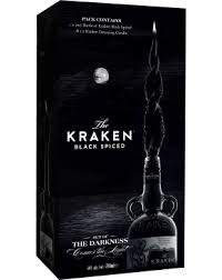 Kraken is a dark caribbean rum made with a secret blend of 13 spices. Kraken Giftpack Black Spiced Rum Candle Rum From Trinidad And