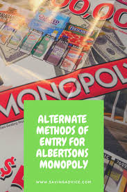 Maybe you would like to learn more about one of these? Albertsons Monopoly Alternate Method Of Entry Get Free Tickets Savingadvice Com Blog