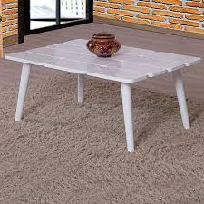 طاولة قهوه وضيافه لون ابيض على شكل قطع مركبه طاولات قهوه طاوله ديكور اثاث decor table coffee home dining table home decor decor