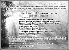 Jahrelang wurde er aber mit seinem kollegen verwechselt. Traueranzeigen Von Herbert Herrmann Franken Gedenkt De
