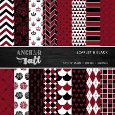Black And Red Pattern Scarlet Black Digital Paper Set Red And Black Crimson Etsy Digital Paper Freebie Digital Paper Digital Scrapbook Paper