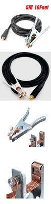 Arc Welding Ground Clamp Mig Tig Plasma Cutter Clip Clamp 16feet 5m 200amp Welding Ground Clamp Plasma Cutter Arc Welding