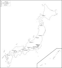 Outline Map Of Japan With Cities Japan Ryukyu Islands Free Map Blank