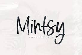 Mintsy Handwritten Brush Font Avec Images Graphisme