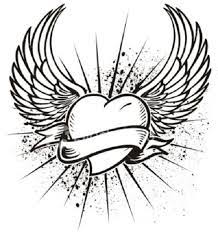 You can use our amazing online tool to color and edit the following heart with wings coloring pages. Wings Coloring Pages Google Search Heart With Wings Tattoo Heart Drawing Wing Tattoo Designs