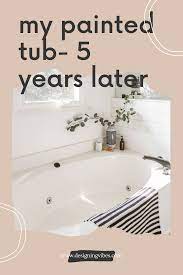 Prepare yourself for the paint's dust and fumes by wearing old clothes and a respirator. My Painted Bathtub 5 Years Later An Honest Review Of My Refinished Jacuzzi Tub