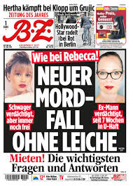 Axel springer sevorsitzende der chefredaktionen und ch. Unsere Schlagzeile Von Heute B Z Berlin