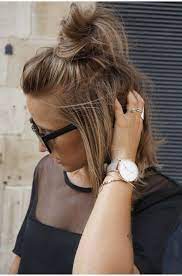 6 Looks All Girls With Medium Length Hair Should Try Her Campus Short Hair Styles Short Hair Bun Hair Styles