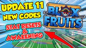 You can obtain these resources by redeeming codes. New Codes In Blox Fruits Update 11 Roblox Blox Fruits Stat Reset Code Youtube