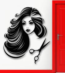 Online Get Cheap Wall Stickers Beauty Salon Mural Decals Wallpaper Mural Art Wall Stickers Murals Hair And Beauty Salon