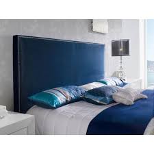 Tete De Lit Pour Lit 140 Cm En Velours Bleu Marine Anapu Tete De Lit Bleu Tete De Lit En Velours Deco Chambre Bleu