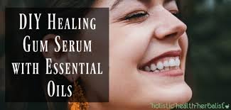 healing gum serum with essential oils