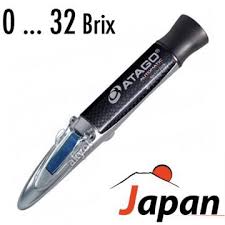 Atago Refraktometre 0 32 Brix Olcer Japon Goruntuler Ile Alkol Meyve