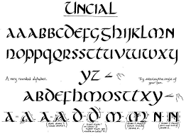 Uncial Alphabet Calligraphy Words Calligraphy Alphabet Calligraphy Lessons Practise your modern calligraphy with the practise sheets from issue 10. calligraphy words calligraphy alphabet