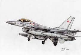 Smaller versions of each drawing are included for easier viewing & printing. F 16 Fighting Falcon A Single Engine Supersonic Multirole Fighter Aircraft Ink Pen Drawing And Pencil Colors By Joan Mane All Pyrenees France Spain Andorra