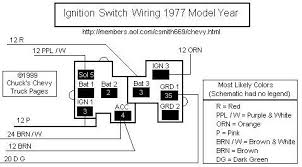 A larger sized ignition key indicates the presence of the transponder that controls the system. Ignition Switch Wiring Diagram Chevy Trucks Chevy Wire