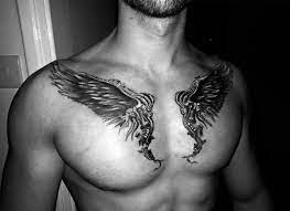A large set of bleeding wings tattoo inked on her back is looking so marathon and full of significance. Top 39 Wing Chest Tattoo Ideas 2021 Inspiration Guide
