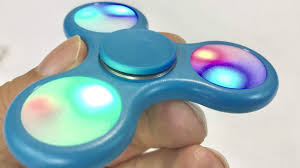 Light Up Led Light Blue Hand Fidget Spinner Review And Giveaway Youtube