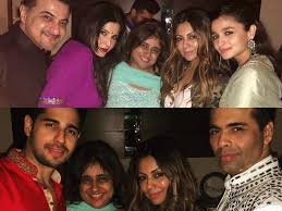Pics Alleged Lovebirds Sidharth Malhotra And Alia Bhatt Party With Gauri Khan alleged lovebirds sidharth malhotra