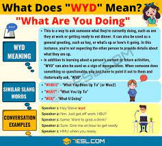 Wyd Meaning What Does Wyd Mean And Stand For 7esl Other Ways To Say Text Conversations Meant To Be