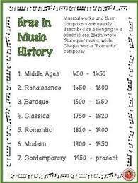 Era S Of Western Music Free Download Musiceducation Musedchat Teaching Music Music Curriculum Music Education Resources