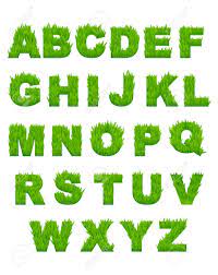 The english alphabet consists of 26 letters.the spanish alfabeto has 29 letters, the same 26 of the english alphabet plus ch, ñ, and rr. Green Grass Letters Of Alphabet For Environment Or Another Design Royalty Free Cliparts Vectors And Stock Illustration Image 23203256