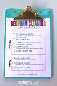 A bedroom that's spotless from top to bottom isn't possible without cleaning the floors. Free Printable Bedroom Cleaning Checklist For Kids The Incremental Mama