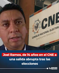 🔴Después de 14 años de servicio, el ingeniero Joel Ramos fue destituido  del CNE tras el desastre logístico en las elecciones primarias.  https://www.tunota.com/honduras-hoy/joel-ramos-de-14-anos-en-el-cne-a-una-salida-abrupta-tras-elecciones-2025-03-13  ...