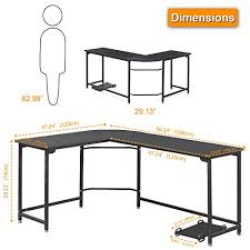 Your desk configuration may have worked but as time goes by, your requirements may change. Hago Modern L Shaped Desk Corner Computer Desk Home Office Study Workstation Wood Steel Pc Laptop Gaming Table Pricepulse