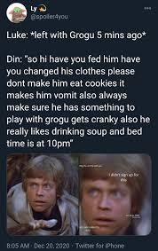 Pin By Trinh 22 Days On Din And Grogu Star Wars Fandom Star Wars Humor Funny Star Wars Memes