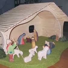 Weihnachtskrippe Basteln Weihnachtskrippe Selber Bauen Weihnachtskrippe Krippe Weihnachten Holz