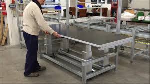 Banchi da lavoro su misura due effe strutture. Banco Ad Altezza Regolabile Kg 800 Youtube
