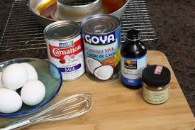 Flan De Coco Ingredients Jpg 600 400 Pixels Coconut Flan Flan Recipe Flan