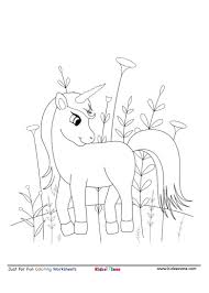 Download these 10 free unicorn coloring pages for your child to enjoy. Pony Unicorn With Flowers Coloring Page Kidzezone