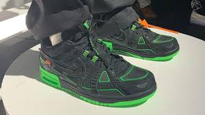 These neon green athletic shoes add a bold flair. Off White Virgil Abloh Nike New York Fashion Week 2020 Sneakers Sole Collector
