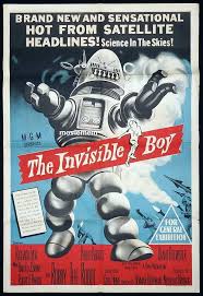 Robby the robot, 1957, science fiction. The Invisible Boy One Sheet Movie Poster Science Fiction Robby The Robot Moviemem Original Movie Posters