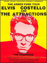 1979 Elvis Costello Armed Funk Tour Poster