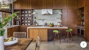 Please note that this article may contain affiliate links. Kitchen Colors Warm Walnut Cabinets Gray Concrete Floor White Concrete Countertops And Concr Kitchen Inspiration Design Kitchen Remodel Small Kitchen Design