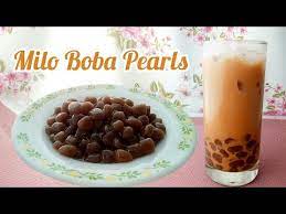 Milo Boba Pearls Tapioca Pearls Cara Membuat Boba Pearl Resep Mbuk Al Youtube Makanan Dan Minuman Sagu Mutiara Makanan