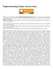 All gizmo answers key | www.uppercasing.com author: Explorelearning Gizmo Answer Keys Pdf Explorelearning Gizmo Answer Keys Thank You Very Much For Reading Explorelearning Gizmo Answer Keys As You May Course Hero