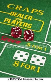 Gambling Casino Craps Table View Large Photo Image