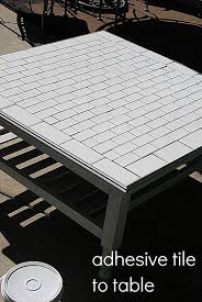 Diy Subway Tile Table Redo Diy Patio Table Tile Tables Tile Patio Table