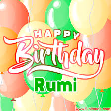 3 inspirational birthday quotes for mom. Happy Birthday Image For Rumi Colorful Birthday Balloons Gif Animation Download On Funimada Com